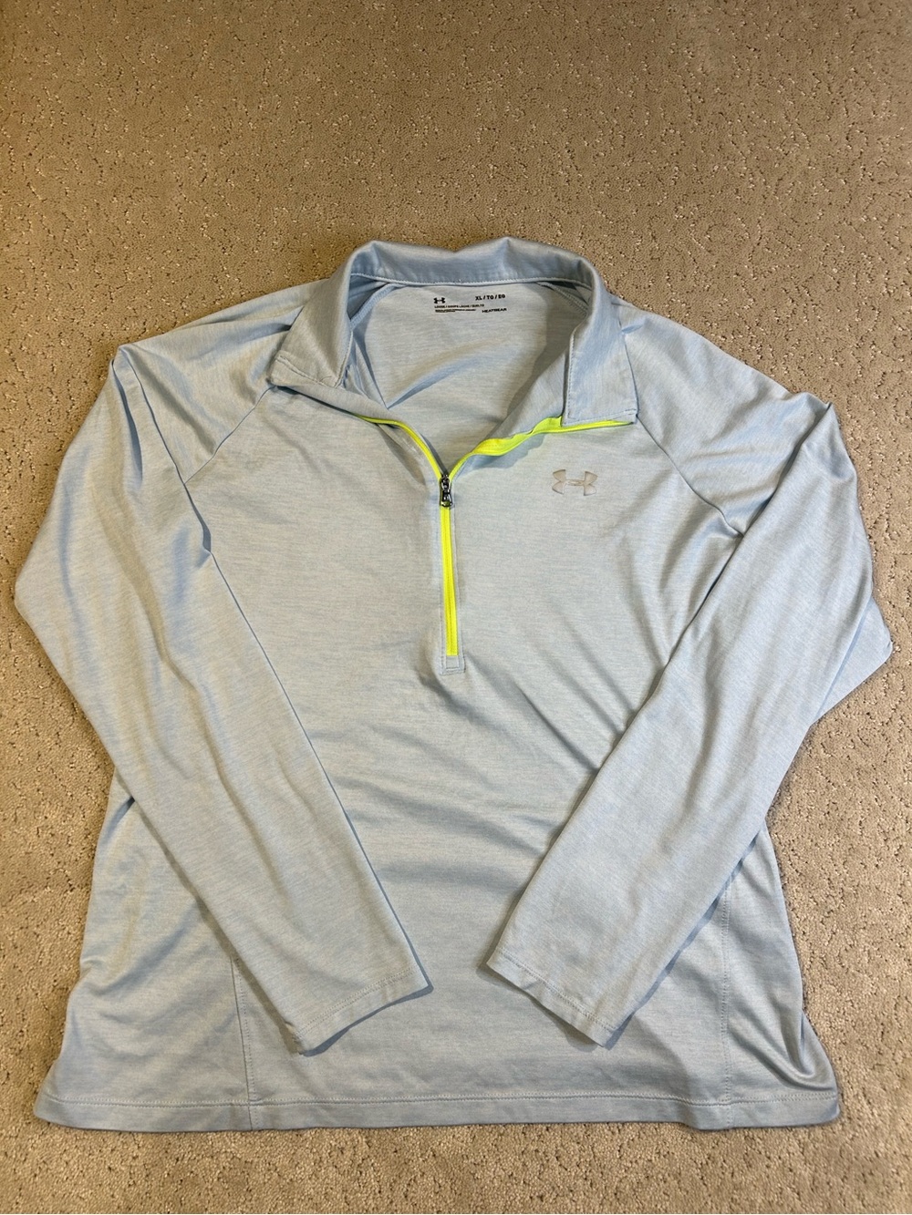 Under Armour Women’s 1/4 Zip Heatgear Light Blue Size XLarge Long Sleeve Golf